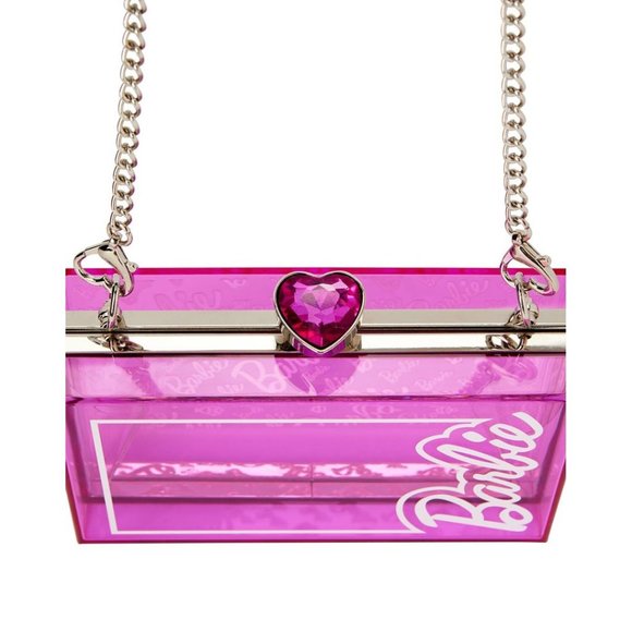 💕NWT Hot Pink Classic Barbie Box Crossbody Bag: Barbie Halloween Costume… - Picture 6 of 9